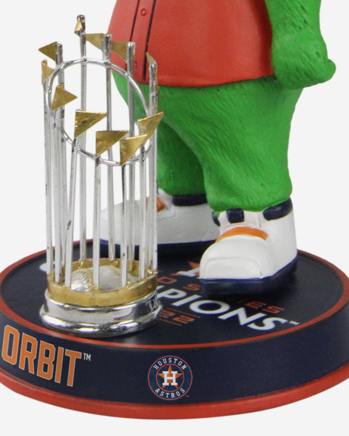 Orbit Houston Astros 2022 World Series Champions Orange Jersey Mascot Bighead Bobblehead FOCO - FOCO.com