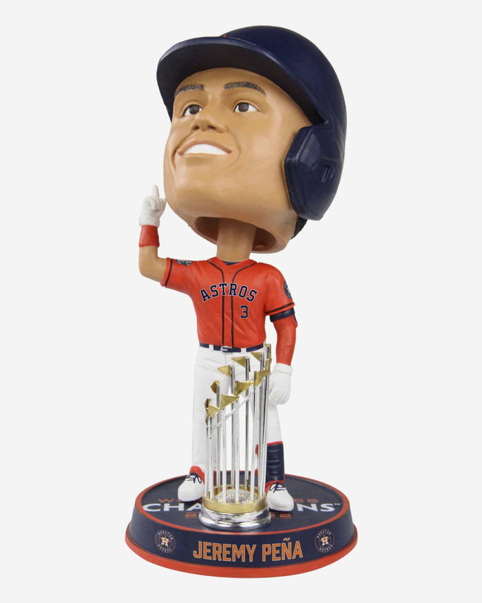 Jeremy Pena Houston Astros 2022 World Series Champions Orange Jersey Bighead Bobblehead FOCO - FOCO.com