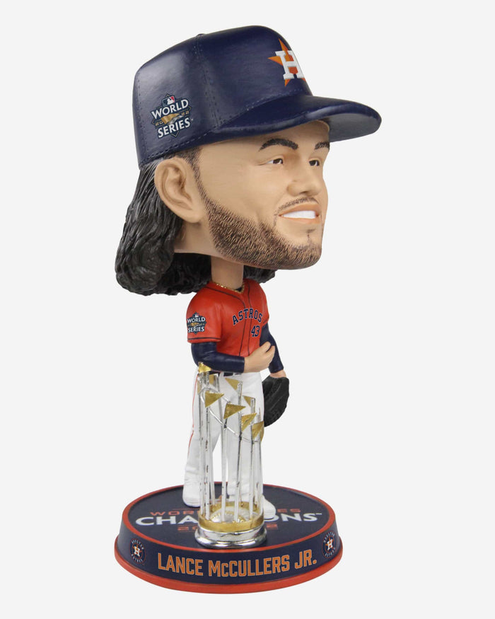 Lance McCullers Jr Houston Astros 2022 World Series Champions Orange Jersey Bighead Bobblehead FOCO - FOCO.com