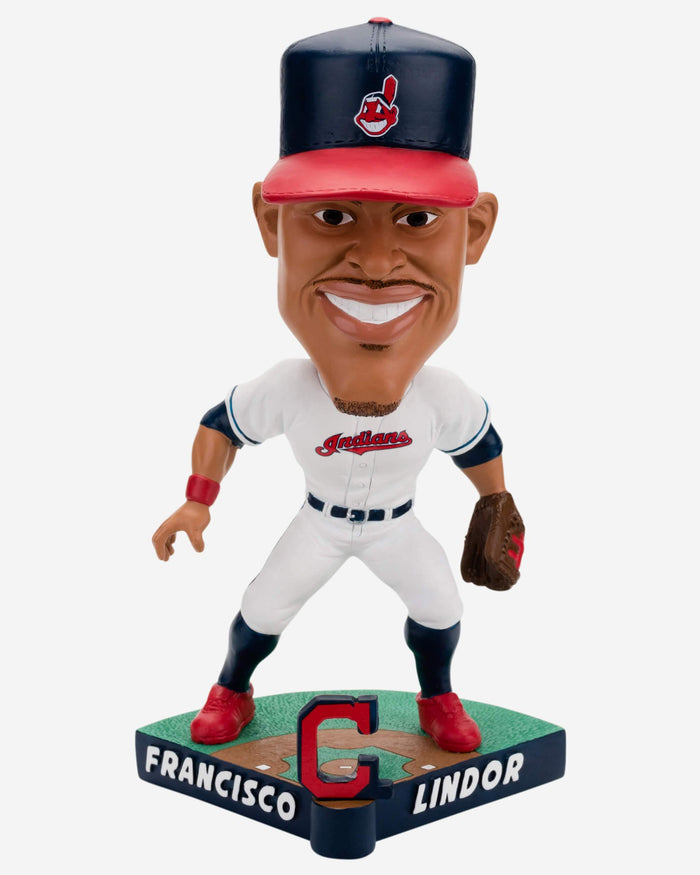 Francisco Lindor Cleveland Guardians Caricature Bobblehead FOCO - FOCO.com