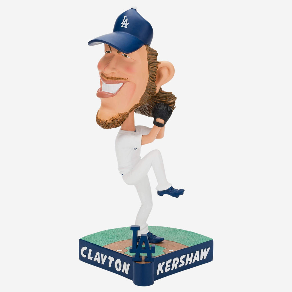 Clayton Kershaw Los Angeles Dodgers Caricature Bobblehead FOCO - FOCO.com