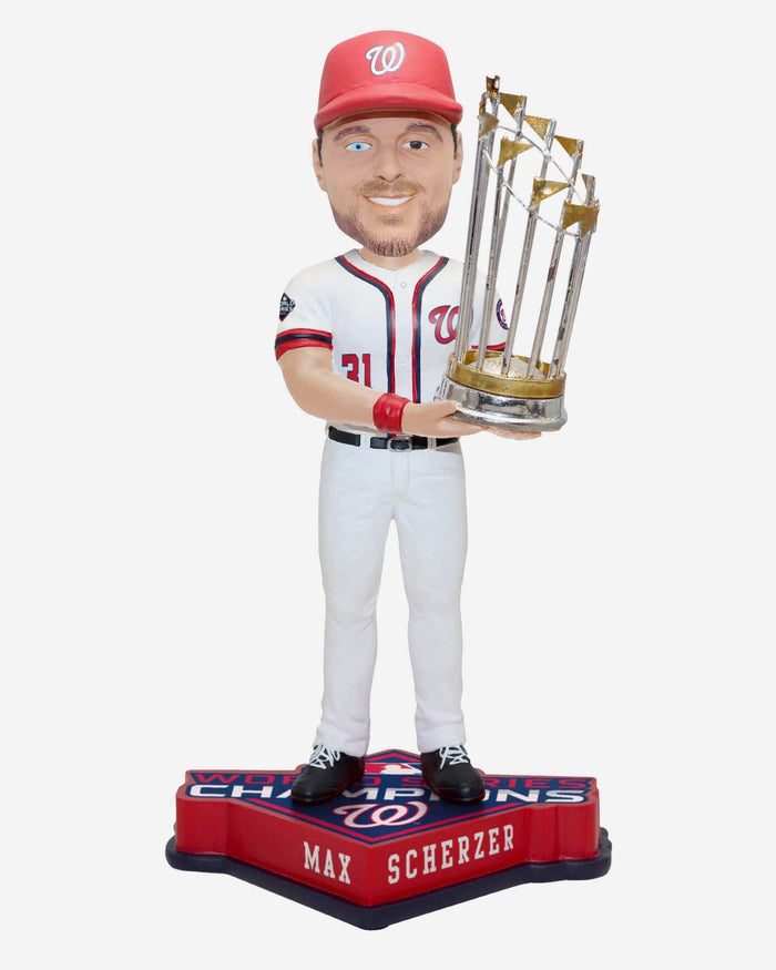 Max Scherzer Washington Nationals 2019 World Series Champions Bobblehead FOCO - FOCO.com