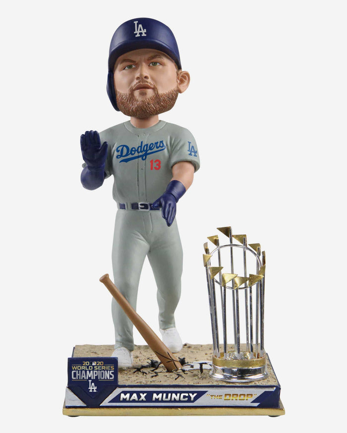 Max Muncy Los Angeles Dodgers 2020 World Series Champions Bat Drop Bobblehead FOCO - FOCO.com