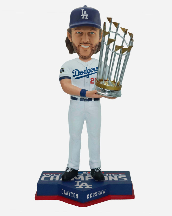 Clayton Kershaw Los Angeles Dodgers 2020 World Series Champions Bobblehead FOCO - FOCO.com