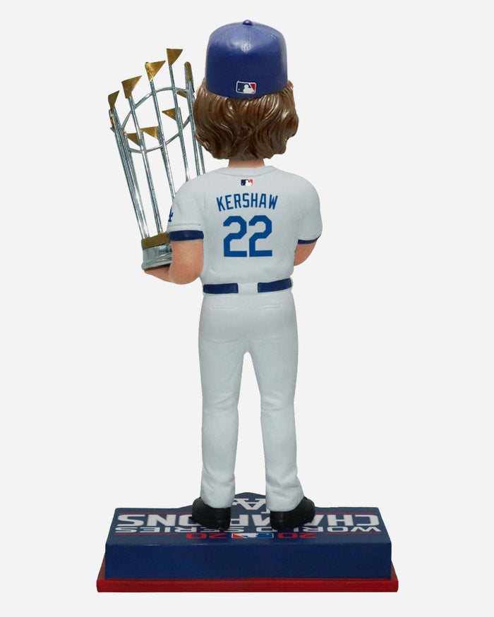 Clayton Kershaw Los Angeles Dodgers 2020 World Series Champions Bobblehead FOCO - FOCO.com