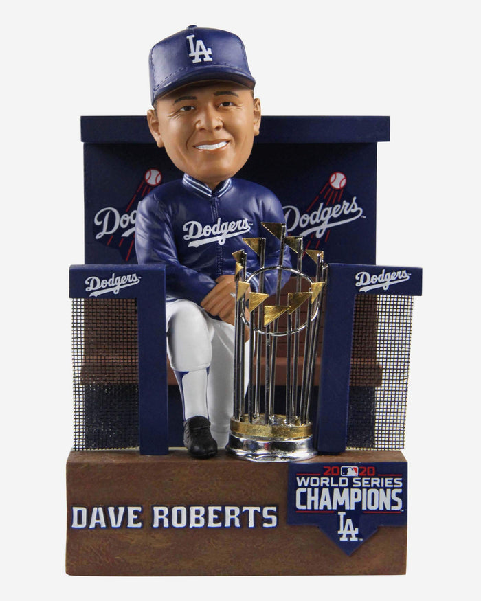 Dave Roberts Los Angeles Dodgers 2020 World Series Champions Dugout Bobblehead FOCO - FOCO.com