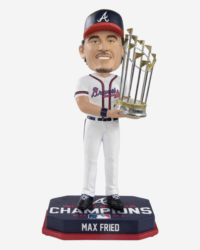 Max Fried Atlanta Braves 2021 World Series Champions Bobblehead FOCO - FOCO.com