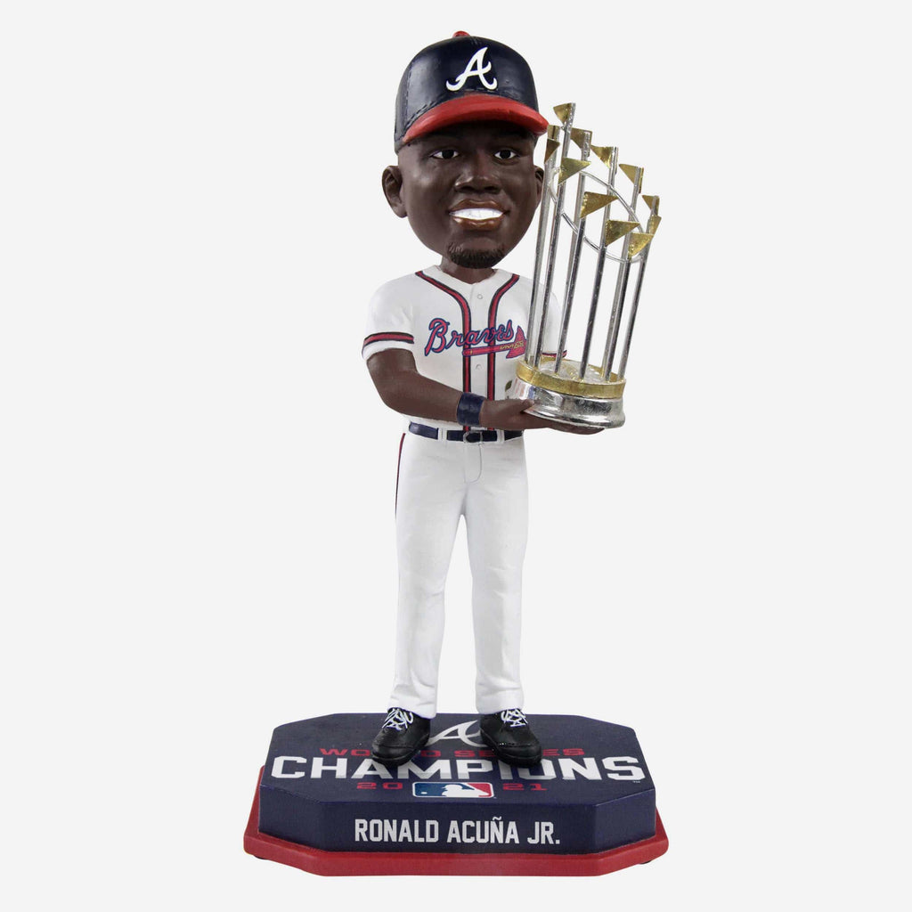 Ronald Acuna Jr Atlanta Braves 2021 World Series Champions Bobblehead FOCO - FOCO.com