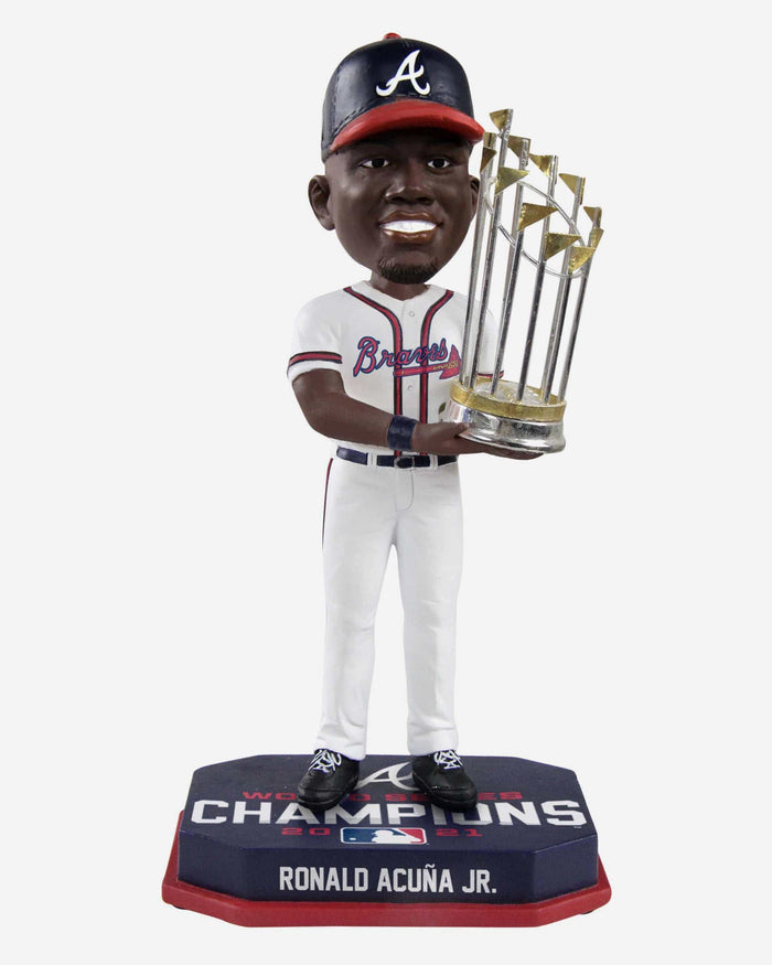 Ronald Acuna Jr Atlanta Braves 2021 World Series Champions Bobblehead FOCO - FOCO.com