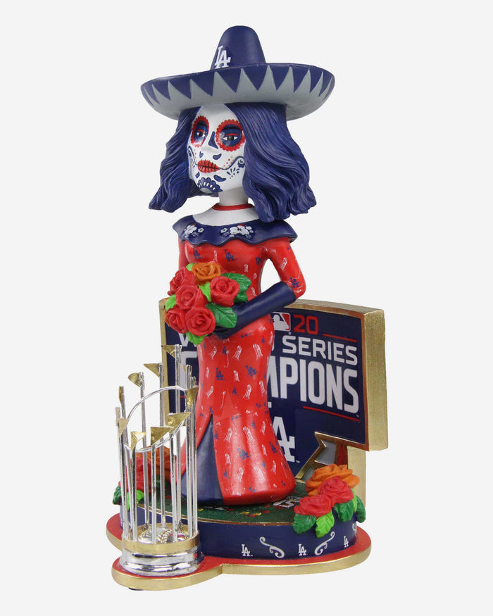 Senora Los Angeles Dodgers 2020 World Series Champions Day Of The Dead Bobblehead FOCO - FOCO.com