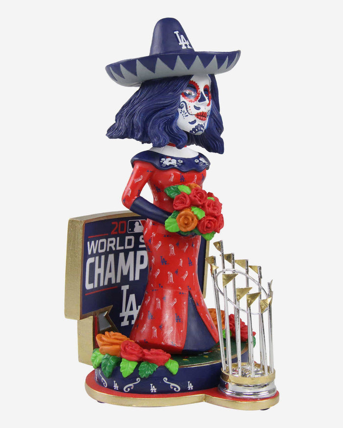 Senora Los Angeles Dodgers 2020 World Series Champions Day Of The Dead Bobblehead FOCO - FOCO.com