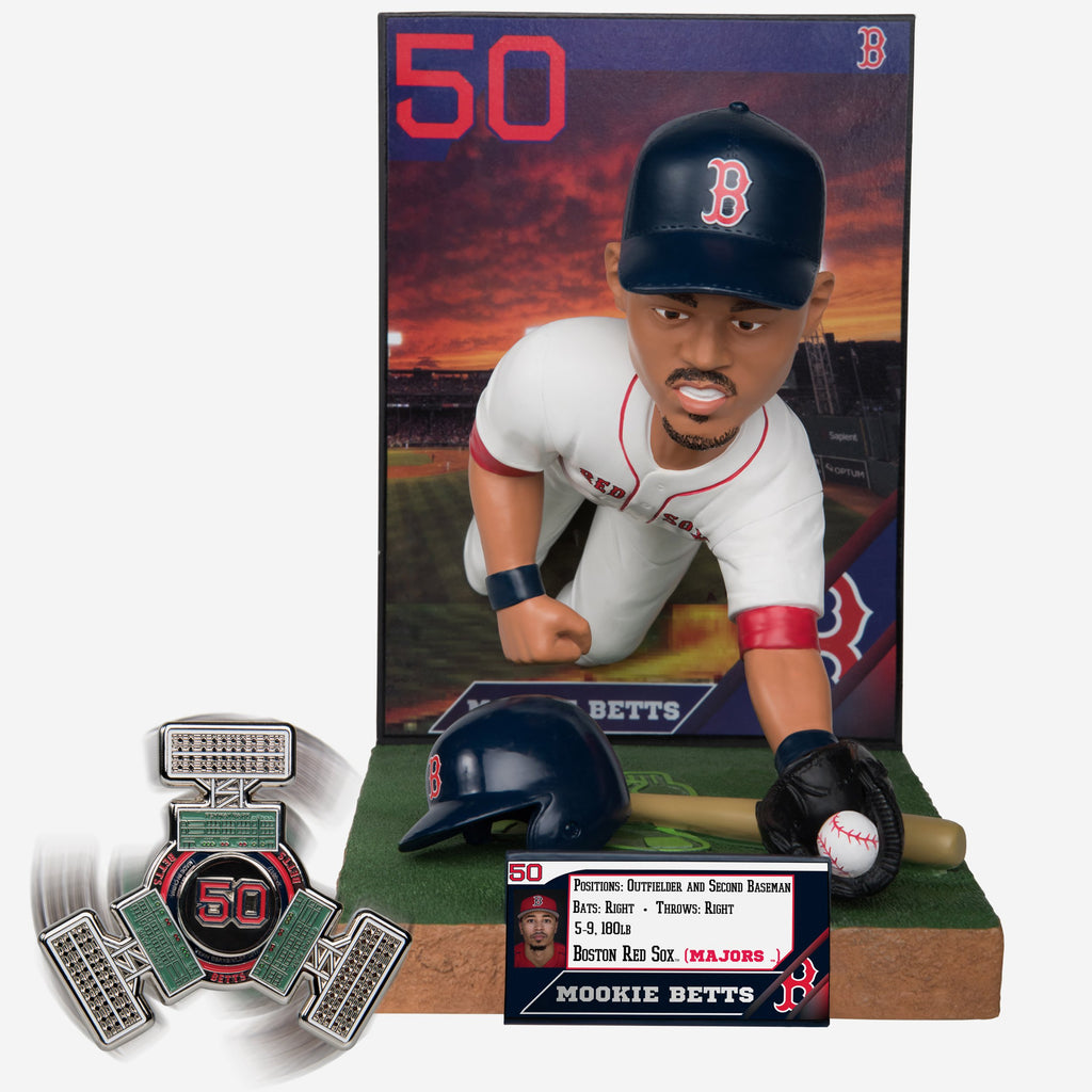 Mookie Betts Boston Red Sox Bobblehead & Diztracto Spinnerz FOCO - FOCO.com