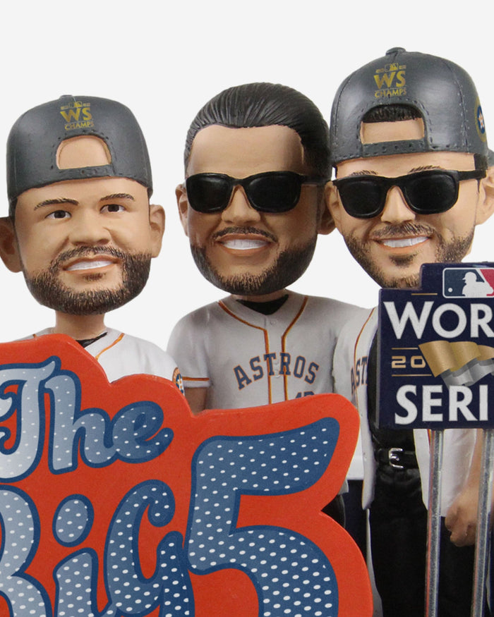 Houston Astros 2022 World Series Champions The Big Five Mini Bobblehead Scene FOCO - FOCO.com