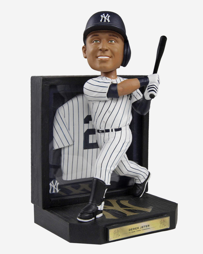 Derek Jeter New York Yankees Framed Showcase Bobblehead FOCO - FOCO.com