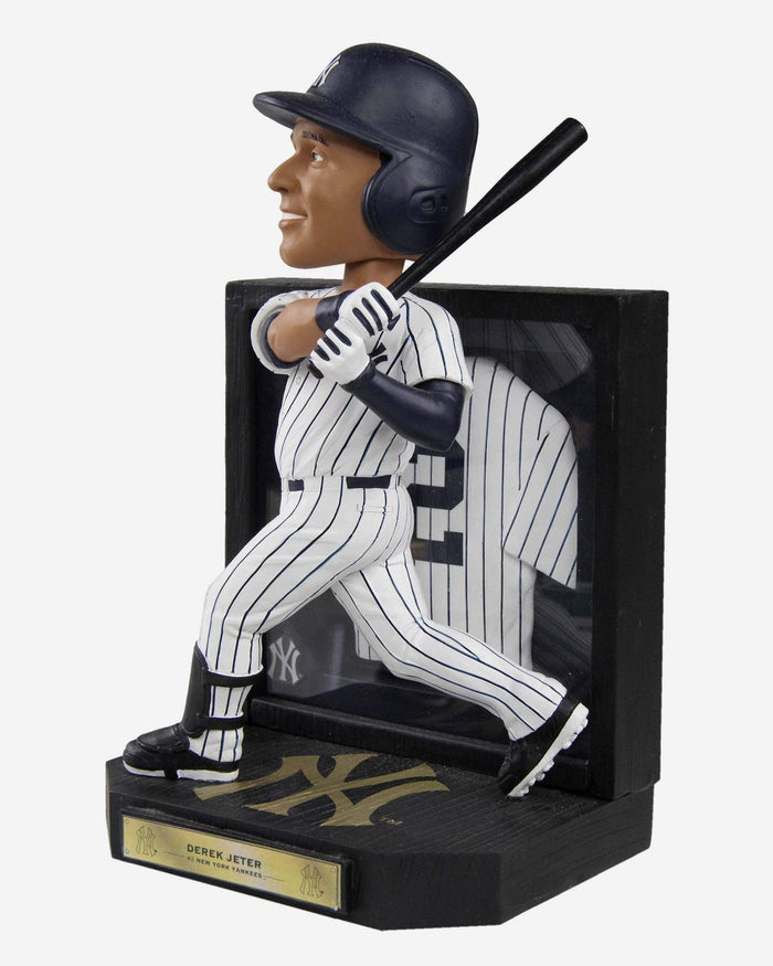 Derek Jeter New York Yankees Framed Showcase Bobblehead FOCO - FOCO.com