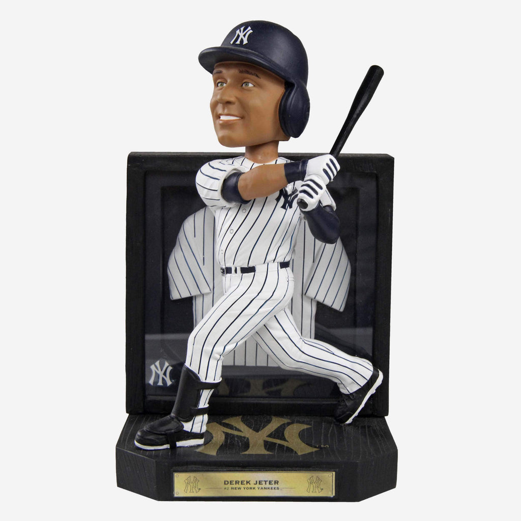 Derek Jeter New York Yankees Framed Showcase Bobblehead FOCO - FOCO.com