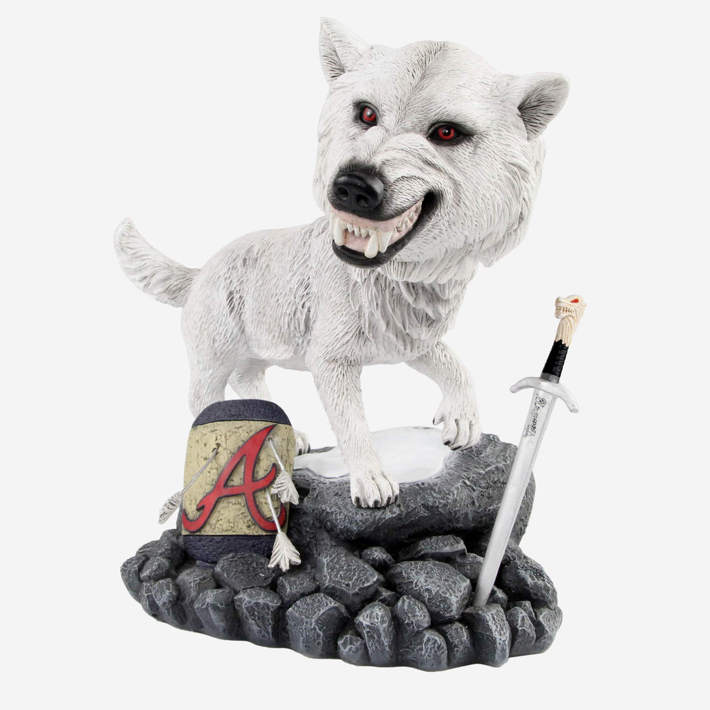 Game of Thrones™ Atlanta Braves Direwolf Bobblehead FOCO - FOCO.com