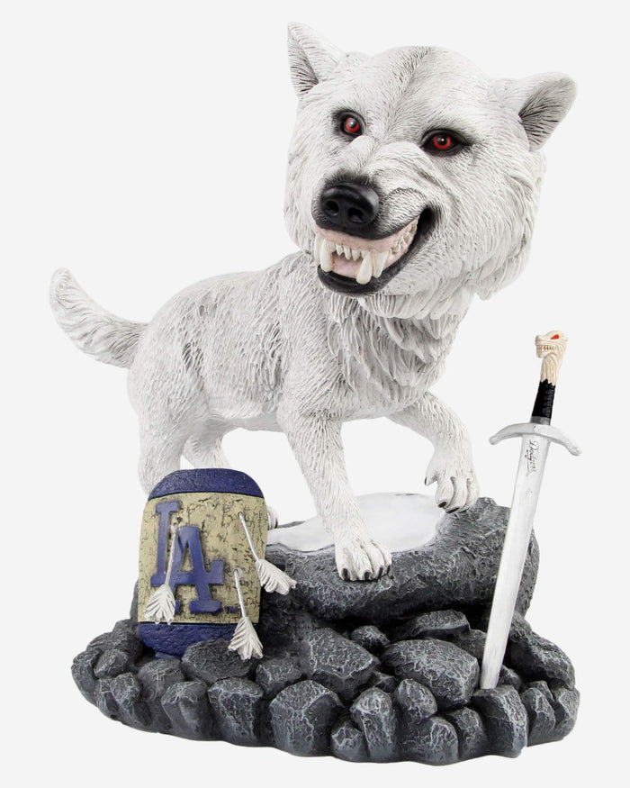 Game of Thrones™ Los Angeles Dodgers Direwolf Bobblehead FOCO - FOCO.com