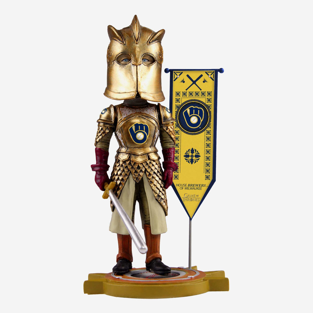 Game of Thrones™ Milwaukee Brewers Kingsguard Bobblehead FOCO - FOCO.com