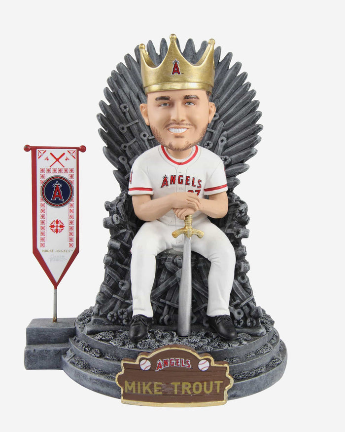 Game of Thrones™ Los Angeles Angels Mike Trout Iron Throne Bobblehead FOCO - FOCO.com