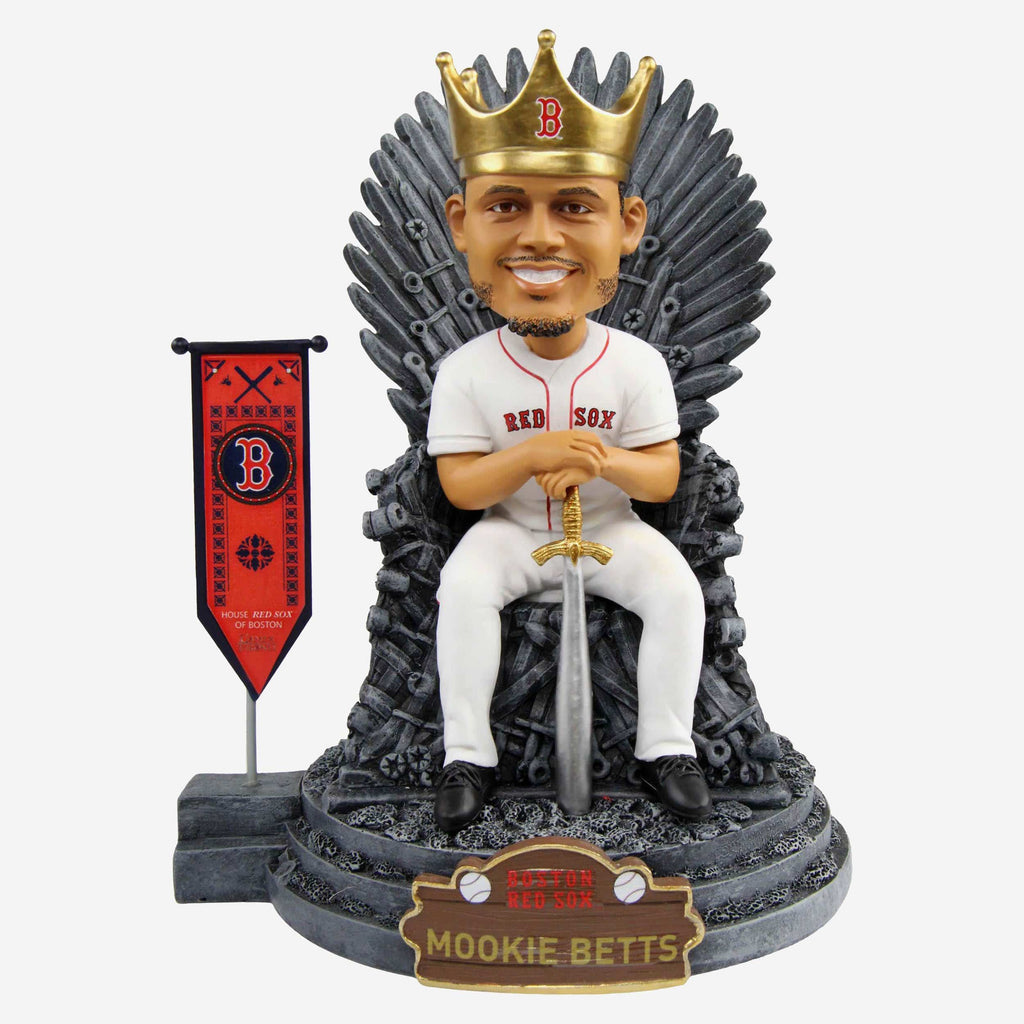 Game of Thrones™ Boston Red Sox Mookie Betts Iron Throne Bobblehead FOCO - FOCO.com