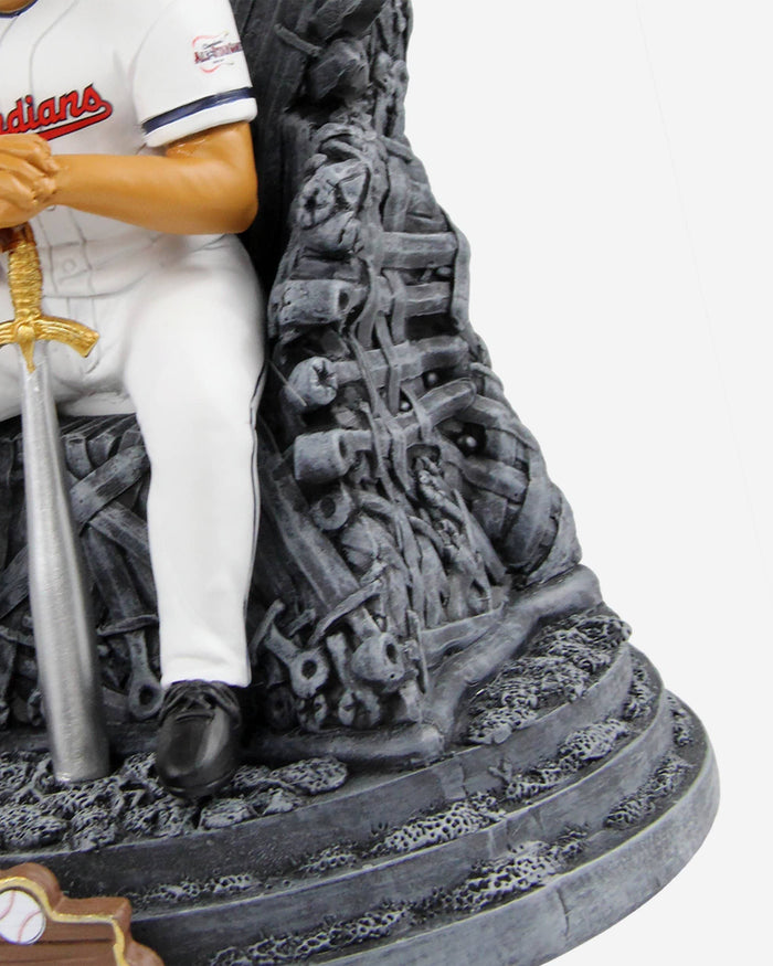Game of Thrones™ Cleveland Guardians Francisco Lindor Iron Throne Bobblehead FOCO - FOCO.com