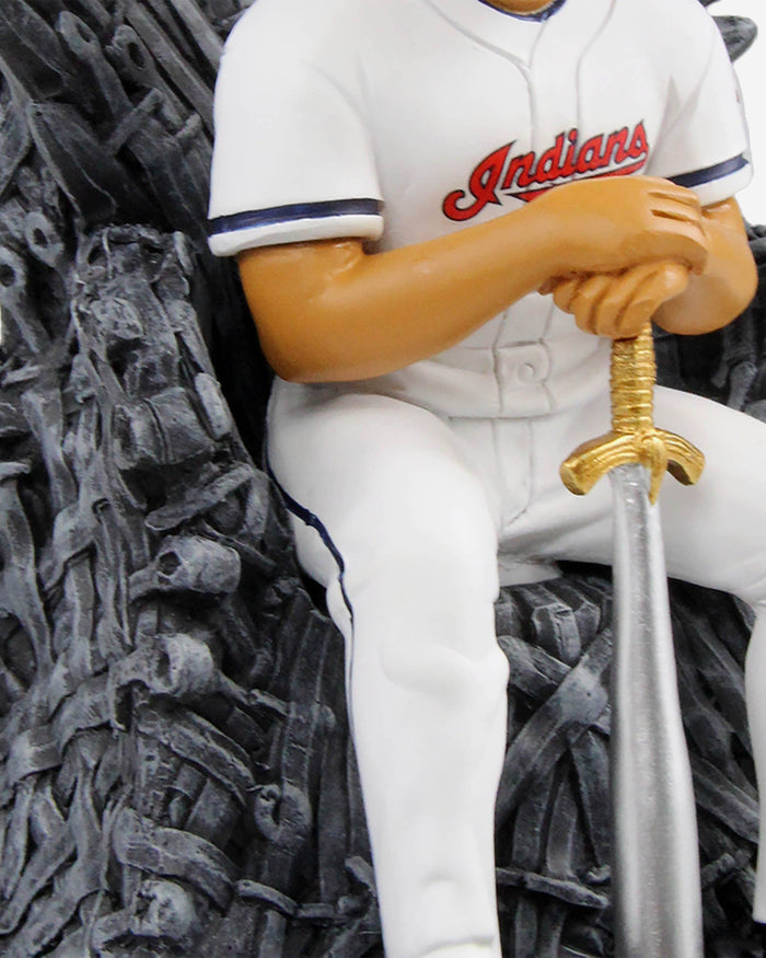 Game of Thrones™ Cleveland Guardians Francisco Lindor Iron Throne Bobblehead FOCO - FOCO.com