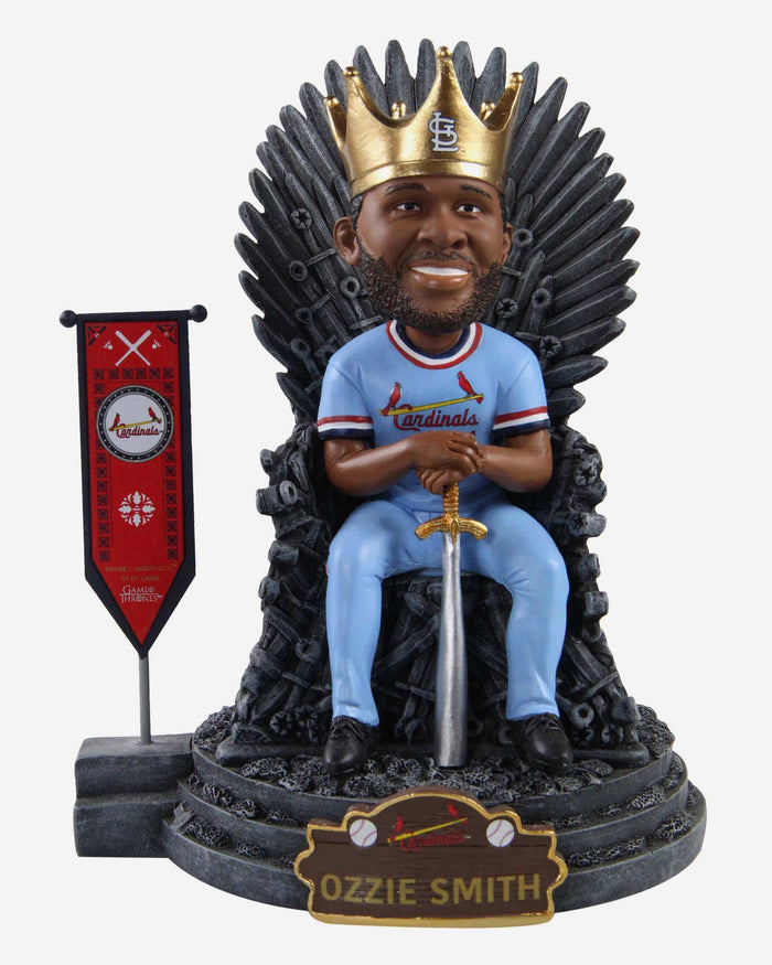 Game of Thrones™ Ozzie Smith St Louis Cardinals Iron Throne Legends Bobblehead FOCO - FOCO.com