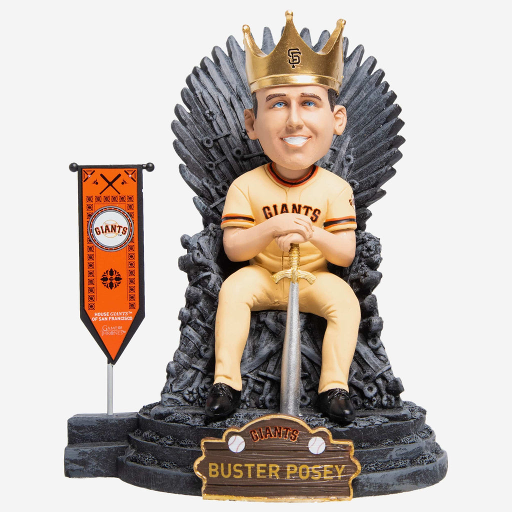 Game of Thrones™ San Francisco Giants Buster Posey Iron Throne Bobblehead FOCO - FOCO.com