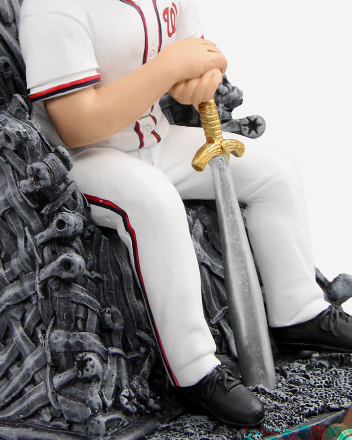 Game of Thrones™ Washington Nationals Max Scherzer Iron Throne Bobblehead FOCO - FOCO.com