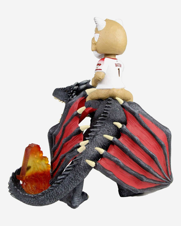 Game of Thrones™ Arizona Diamondbacks D Baxter The Bobcat Mascot On Fire Dragon Bobblehead FOCO - FOCO.com