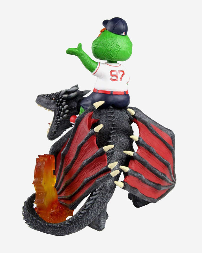 Game of Thrones™ Boston Red Sox Wally The Green Monster Mascot On Fire Dragon Bobblehead FOCO - FOCO.com