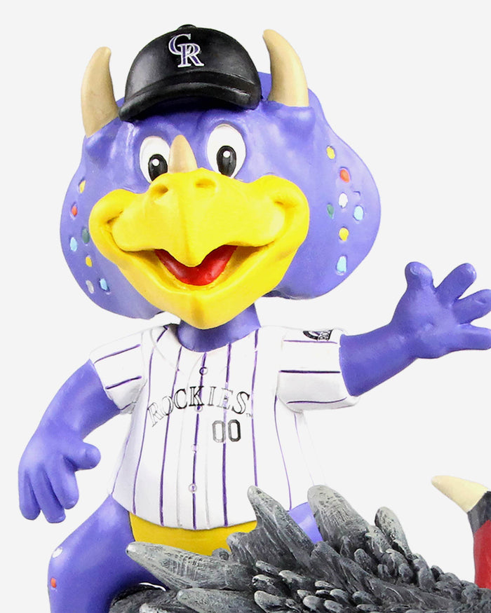 Game of Thrones™ Colorado Rockies Dinger Mascot On Fire Dragon Bobblehead FOCO - FOCO.com