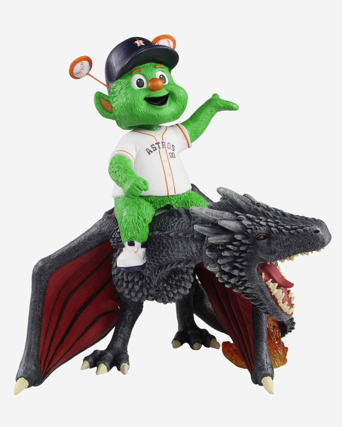 Game of Thrones™ Houston Astros Orbit Mascot On Fire Dragon Bobblehead FOCO - FOCO.com