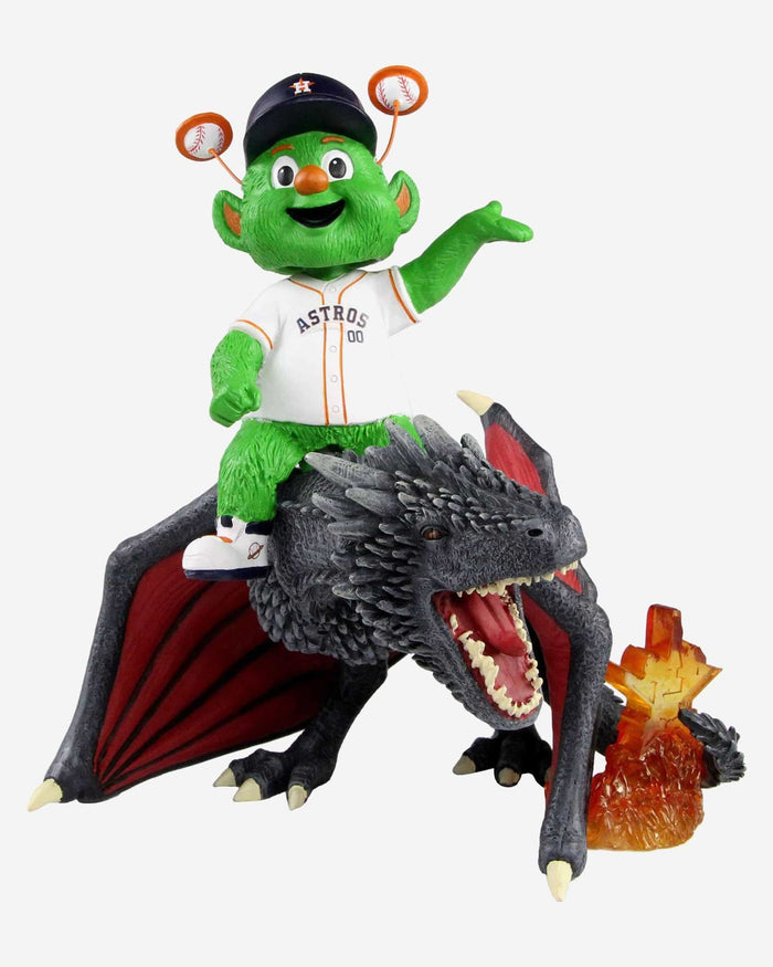 Game of Thrones™ Houston Astros Orbit Mascot On Fire Dragon Bobblehead FOCO - FOCO.com