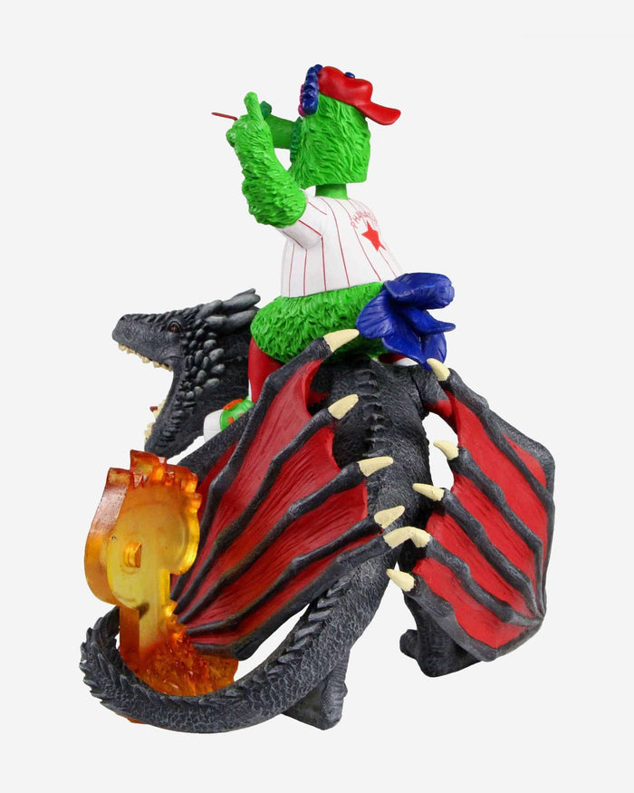 Game of Thrones™ Philadelphia Phillies Phillie Phanatic Mascot On Fire Dragon Bobblehead FOCO - FOCO.com