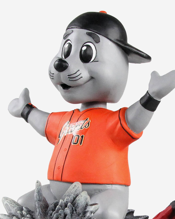 Game of Thrones™ San Francisco Giants Lou Seal Mascot On Fire Dragon Bobblehead FOCO - FOCO.com