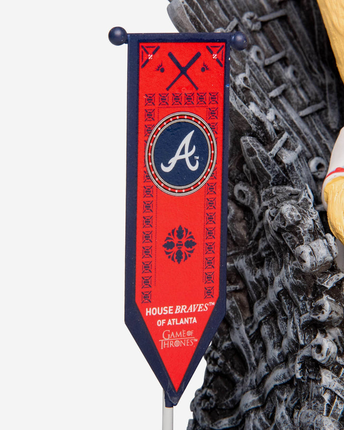 Game of Thrones™ Atlanta Braves Blooper Mascot On Throne Bobblehead FOCO - FOCO.com