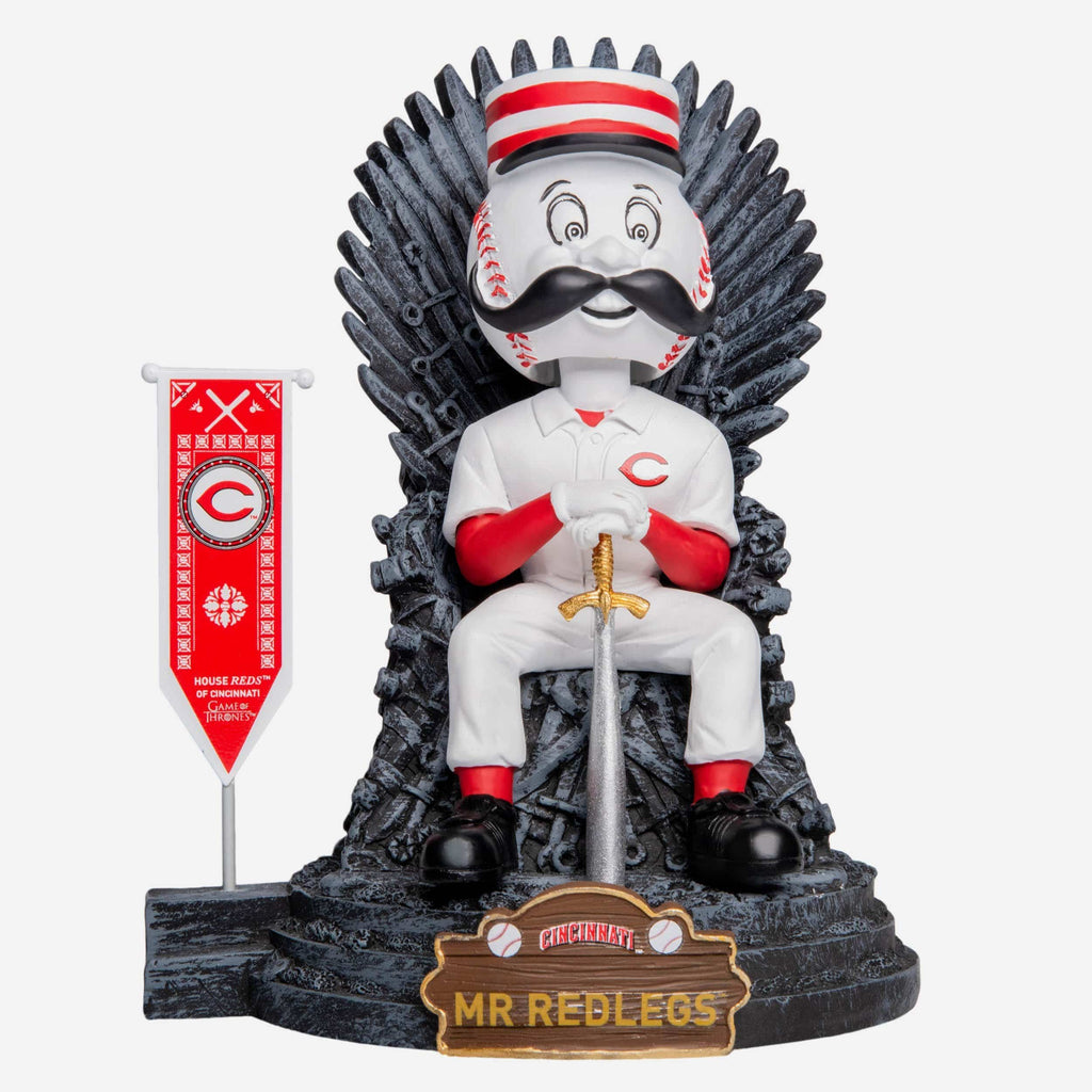 Game of Thrones™ Cincinnati Reds Mr Redlegs Mascot Bobblehead FOCO - FOCO.com