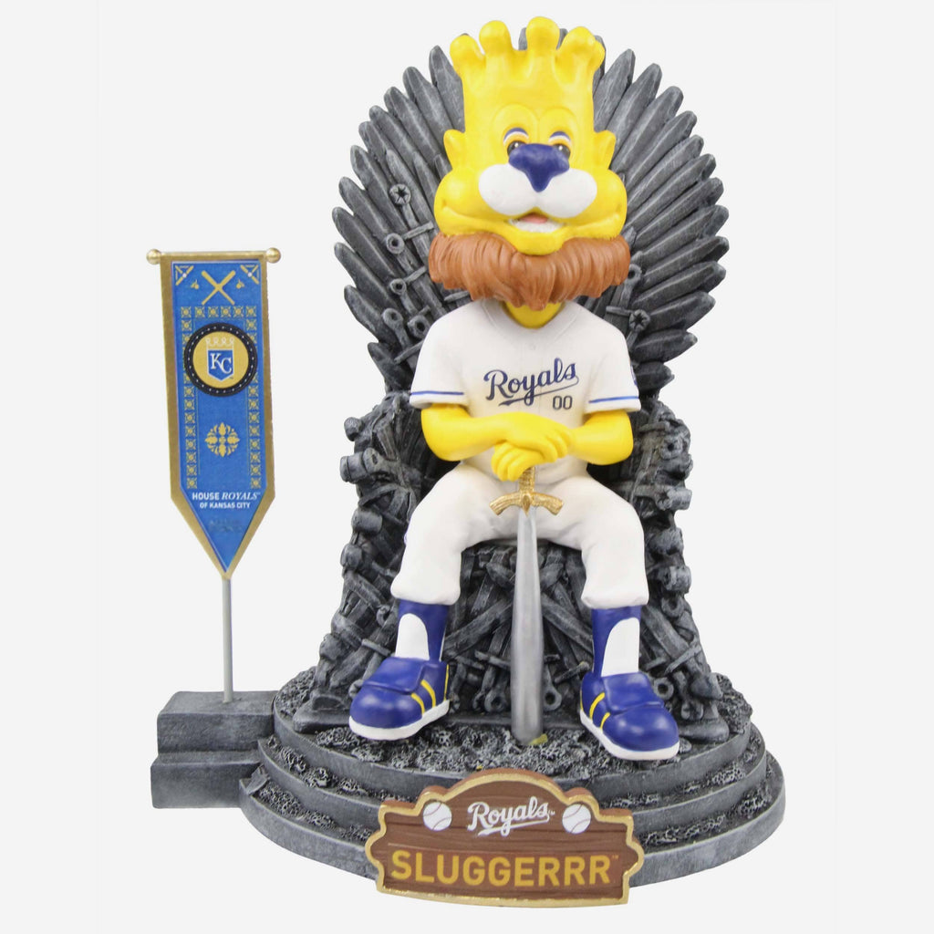 Game of Thrones™ Kansas City Royals Sluggerrr Mascot Bobblehead FOCO - FOCO.com