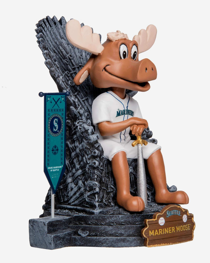 Game of Thrones™ Seattle Mariners Mariner Moose Mascot Bobblehead FOCO - FOCO.com