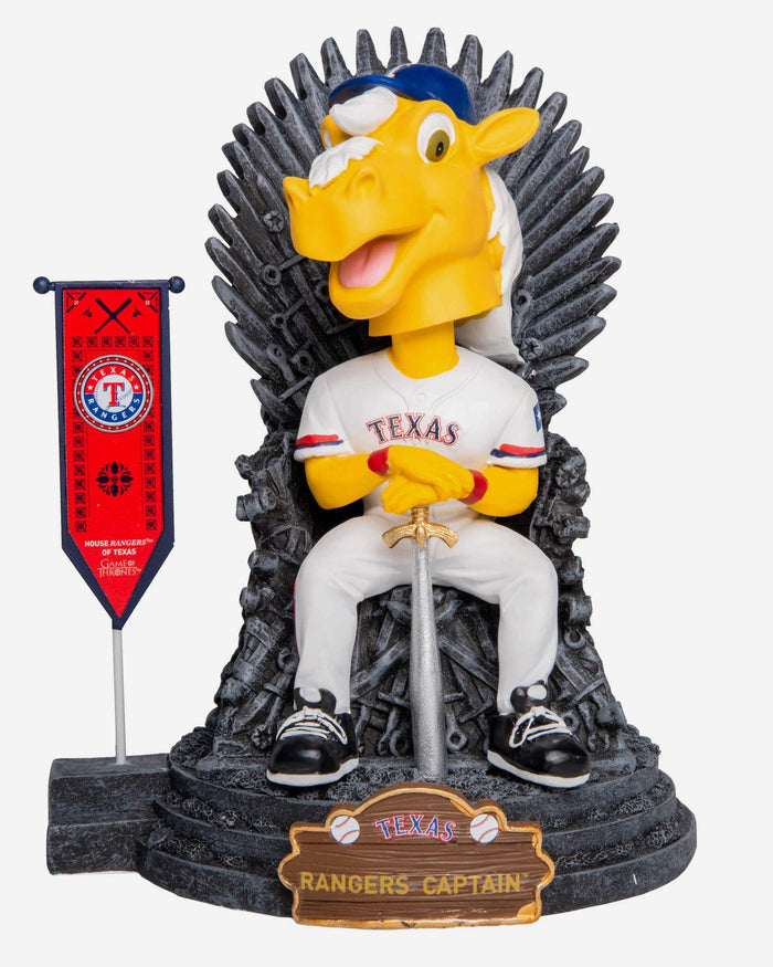 Game of Thrones™ Texas Rangers Rangers Captain Mascot Bobblehead FOCO - FOCO.com