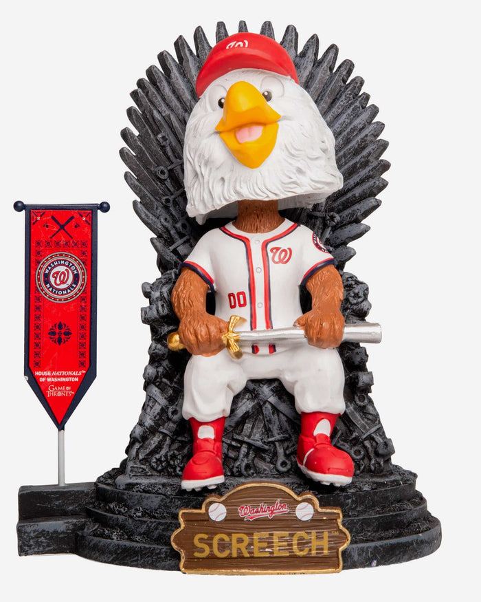 Game of Thrones™ Washington Nationals Screech Mascot Bobblehead FOCO - FOCO.com