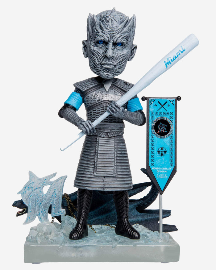 Game of Thrones™ Miami Marlins Night King Bobblehead FOCO - FOCO.com