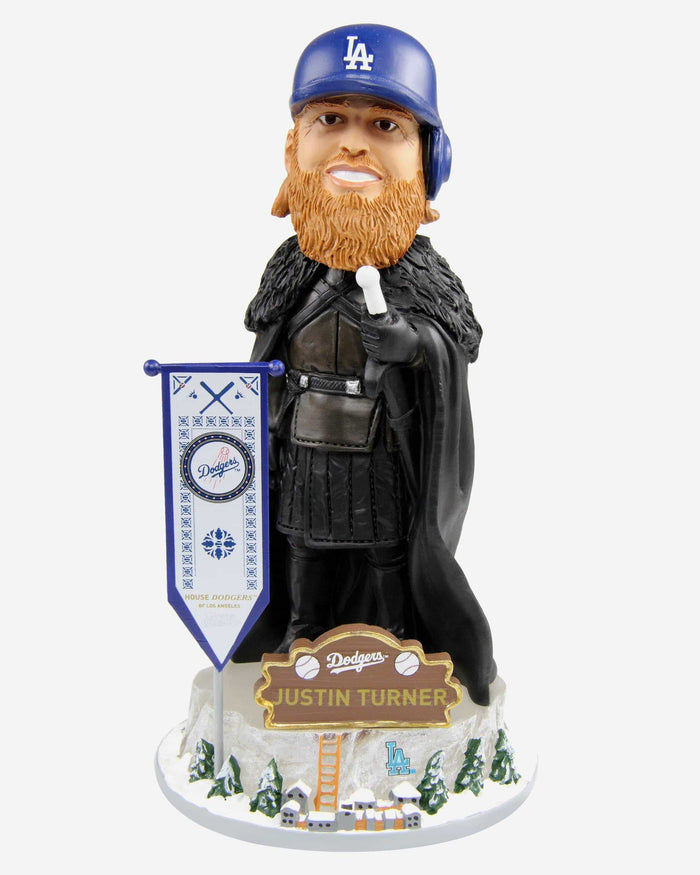 Game of Thrones™ Los Angeles Dodgers Justin Turner Night's Watch Bobblehead FOCO - FOCO.com