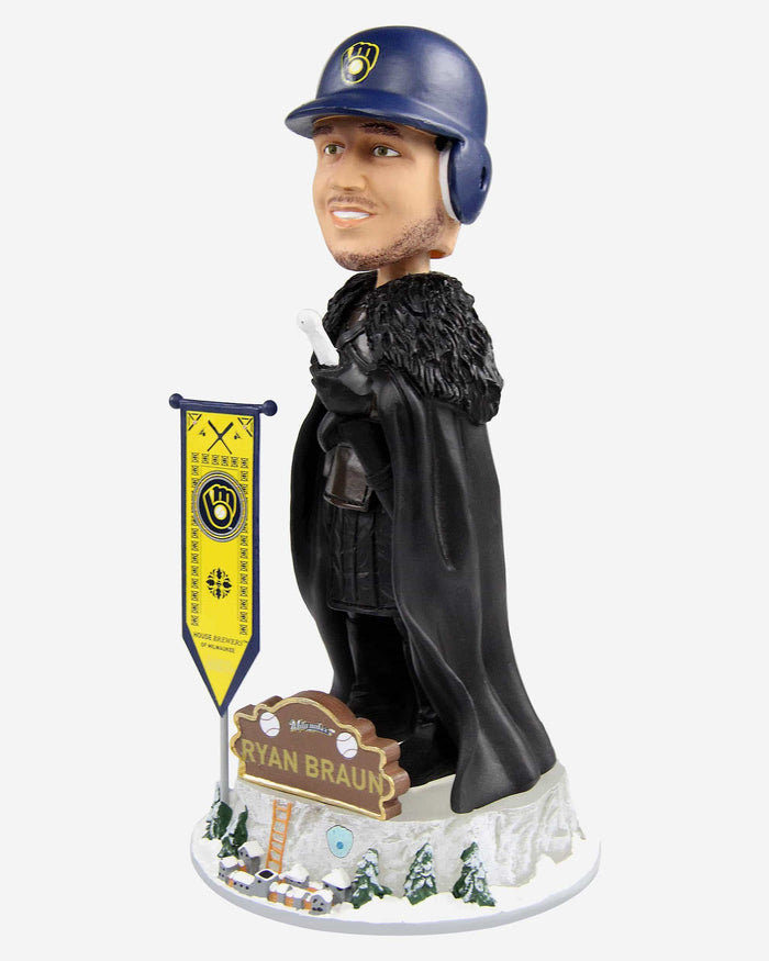 Game of Thrones™ Milwaukee Brewers Ryan Braun Night's Watch Bobblehead FOCO - FOCO.com