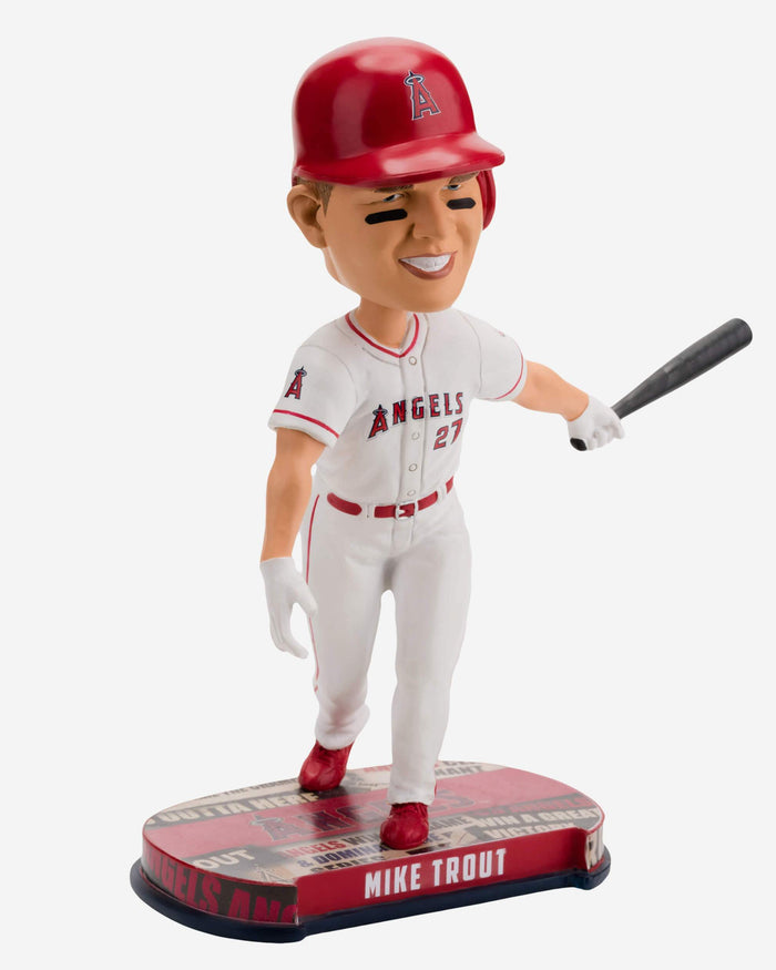 Mike Trout Los Angeles Angels Headline Bobblehead FOCO - FOCO.com