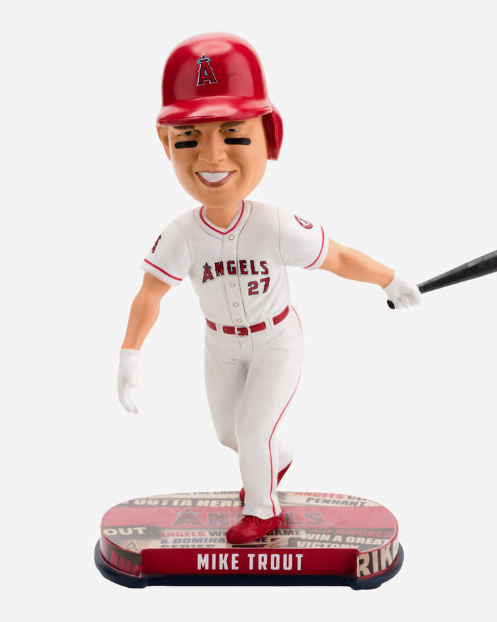 Mike Trout Los Angeles Angels Headline Bobblehead FOCO - FOCO.com