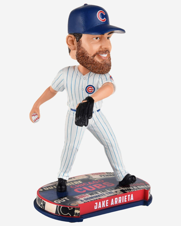 Jake Arrieta Chicago Cubs Headline Bobblehead FOCO - FOCO.com