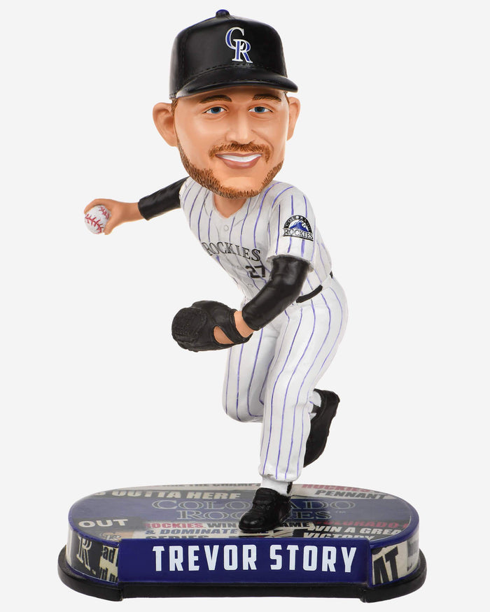 Trevor Story Colorado Rockies Headline Bobblehead FOCO - FOCO.com